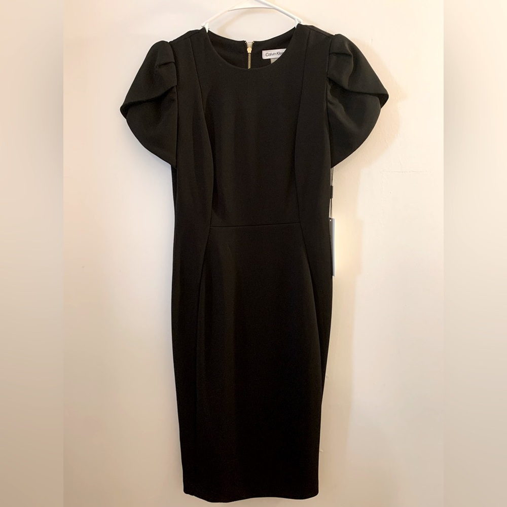 Never-Worn, Sleek, Black Calvin Klein Dress
